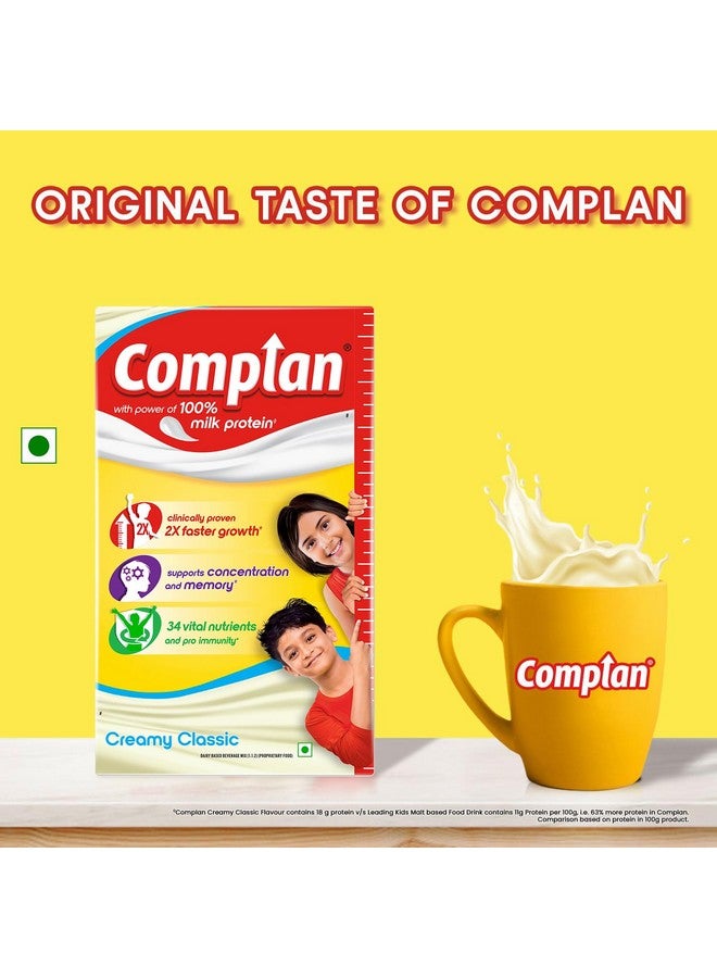 Complan Nutrition And Health Drink Creamy Classic 500G Refill Pack With Power Of 100% Milk Protein And Contrains 34 Vital Nutrients  - Image 5
