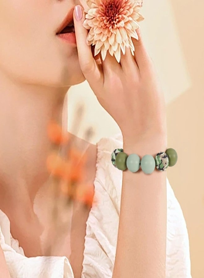 Coiris 101pcs Silicone Beads for Keychain Making 15mm 12mm Multicolor Round Lentil Focal Beads for Pens Bracelet Jewelry Making(PJ1002-Camouflage) - Image 5