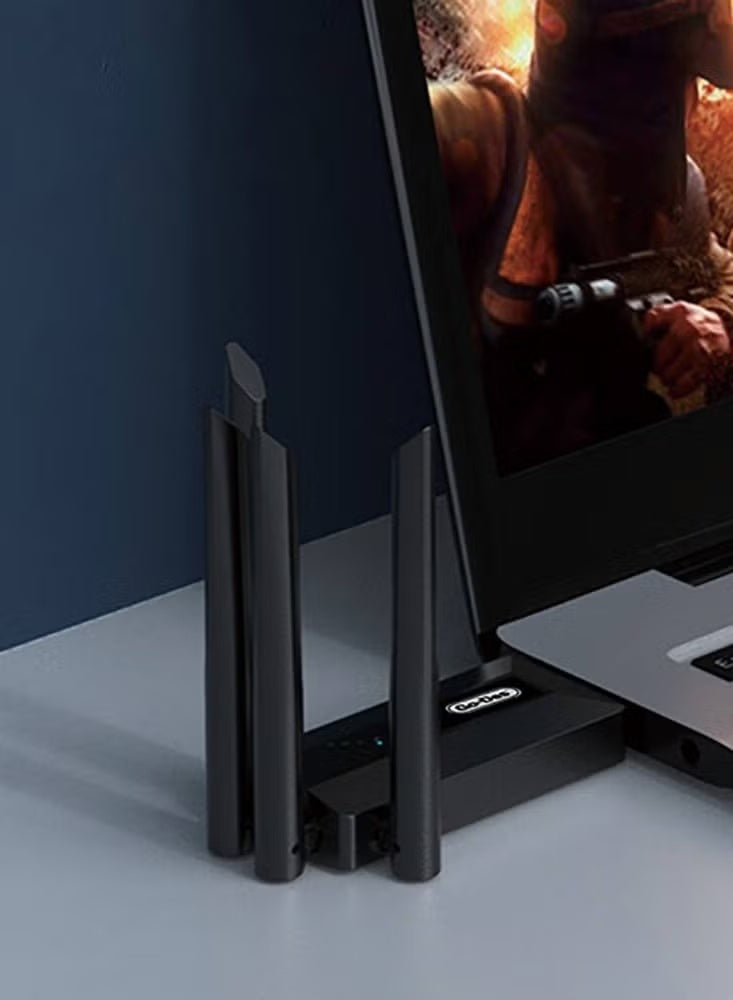 GO-DES GD-BT318 Dual Band 1200M 4 Antennas Wireless Internet Provider USB High Power WiFi Adapter - Image 4