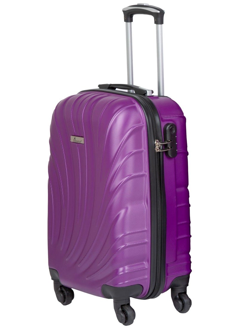 SENATOR - Hard Case Travel Bag Luggage Trolley for Unisex ABS Lightweight Suitcase with 4 Spinner Wheels KH115 Purple - Image 1