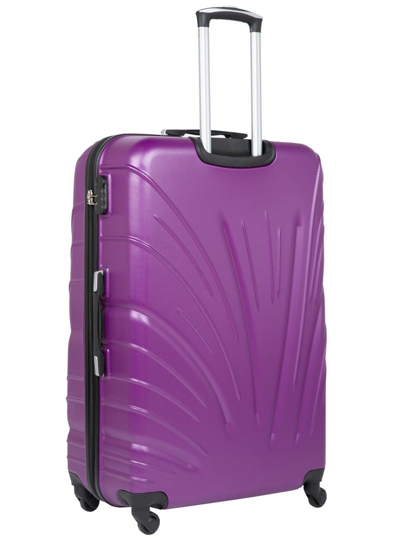 SENATOR - Hard Case Travel Bag Luggage Trolley for Unisex ABS Lightweight Suitcase with 4 Spinner Wheels KH115 Purple - Image 1