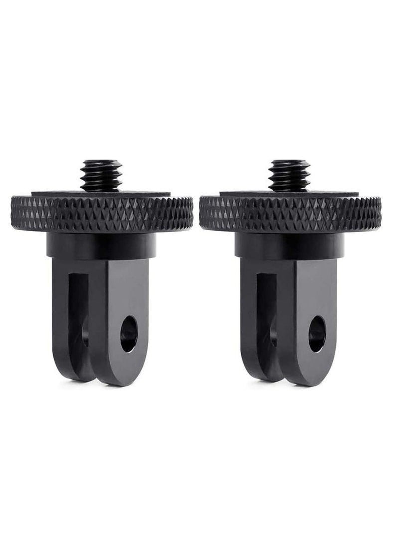 XICEN حامل ثلاثي القوائم للكاميرا لكاميرا GoPro، محول تحويل برغي 1/4-20 قطعتين لكاميرا GoPro Hero10 وInsta360 ONE X3 وX2 وGo 2 وXiaomi Yi وكاميرات الحركة الأخرى  - Image 1