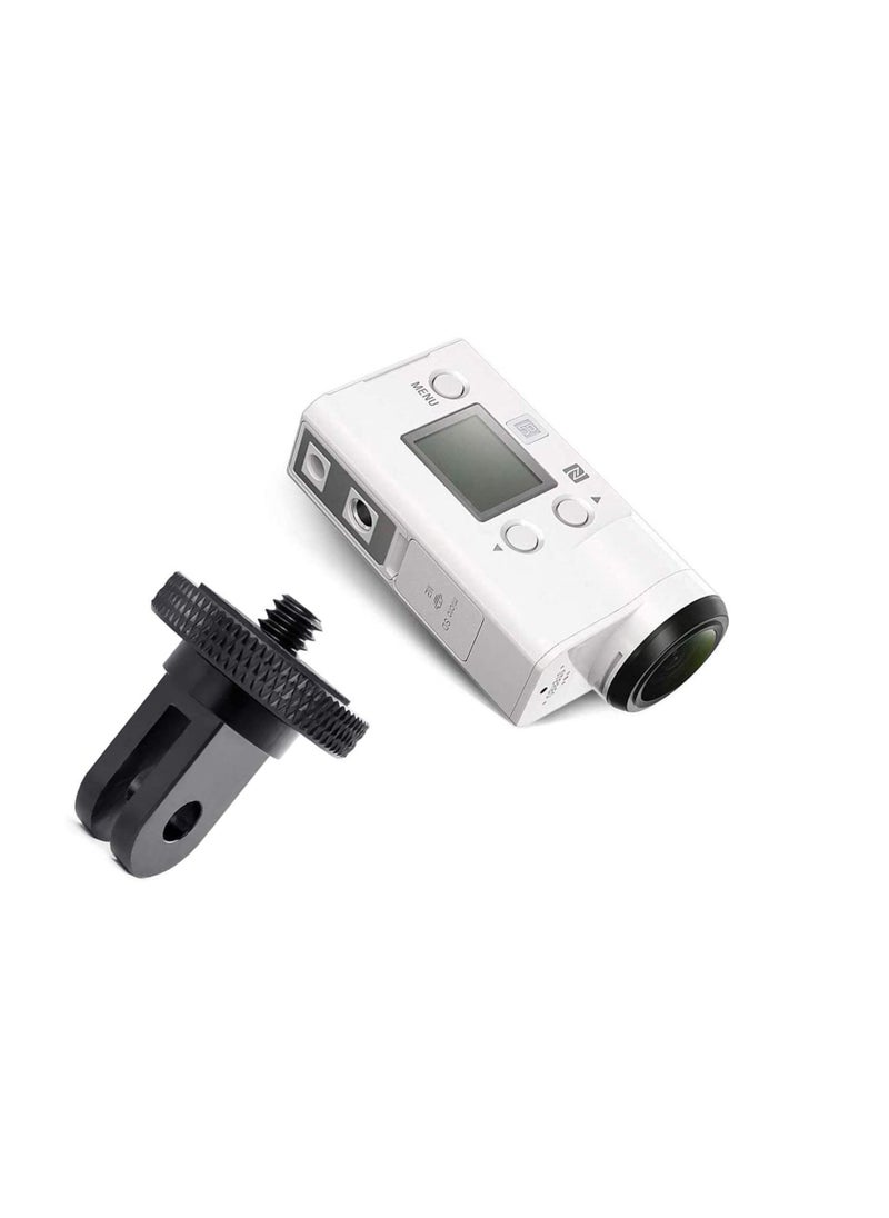 XICEN حامل ثلاثي القوائم للكاميرا لكاميرا GoPro، محول تحويل برغي 1/4-20 قطعتين لكاميرا GoPro Hero10 وInsta360 ONE X3 وX2 وGo 2 وXiaomi Yi وكاميرات الحركة الأخرى  - Image 5