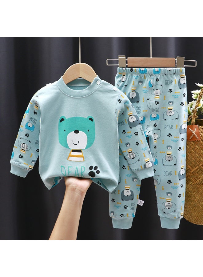Children's Cotton Underwear Set For Autumn, Baby Thermal Tops And Pants, Boys' Warm Clothing, Girls' Clothes, Children's Clothing Made Of Pure Cotton