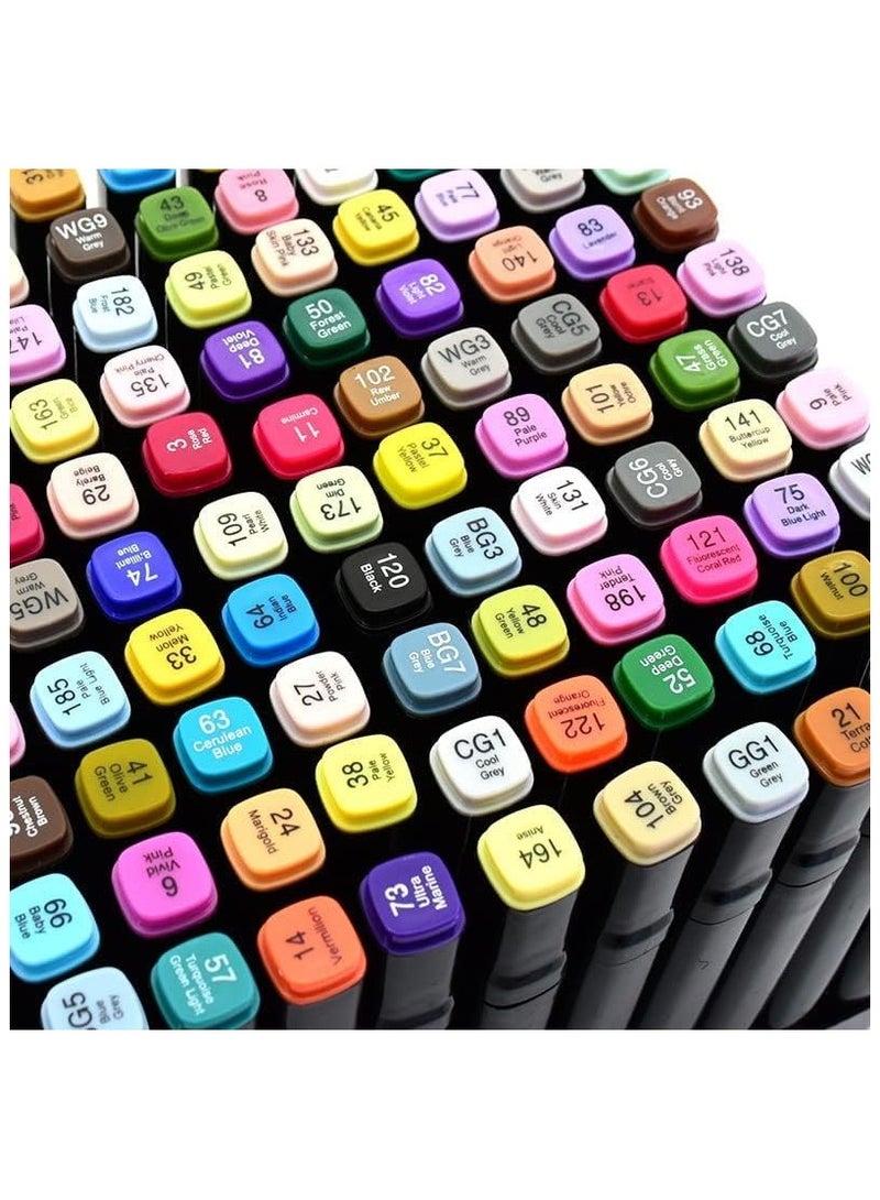 Generic 120-Piece Drawing Twin Marker Painting Pen Set Multicolor  - Image 3