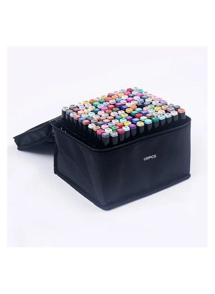 120-Piece Drawing Twin Marker Painting Pen Set Multicolor - Image 5