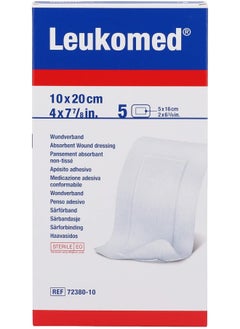 BSN Medical BSN Medical Leukomed Non-Woven Sterile Adhesive Wound Dressing with Pad, 10 cm x 20 cm Size  - Image 1