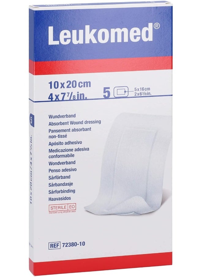 BSN Medical BSN Medical Leukomed Non-Woven Sterile Adhesive Wound Dressing with Pad, 10 cm x 20 cm Size  - Image 3