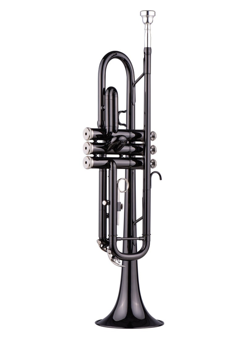 Brass Plated Black Bb Trumpet Set for Beginner Student with Hard Case Straps Mouthpiece Gloves Polishing Cloth - pzsku/Z550ADEE222B172365BE2Z/45/_/1733391094/1262951a-5b5a-46d6-8961-2341056e647c