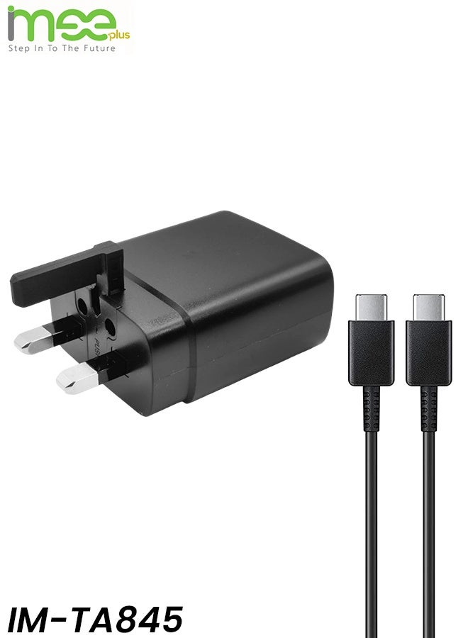 IMEE PLUS IM-TA845 45W Super Fast Charger with USB-C to USB-C Cable – Adaptive Charging, Compact Design, Multi-Protection, Compatible with Smartphones, Tablets & Laptops - Image 1