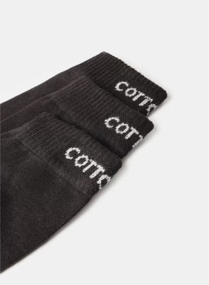 COTTONIL Pack of 3 Cotton Half Towel Sport Socks for Men - Image 4