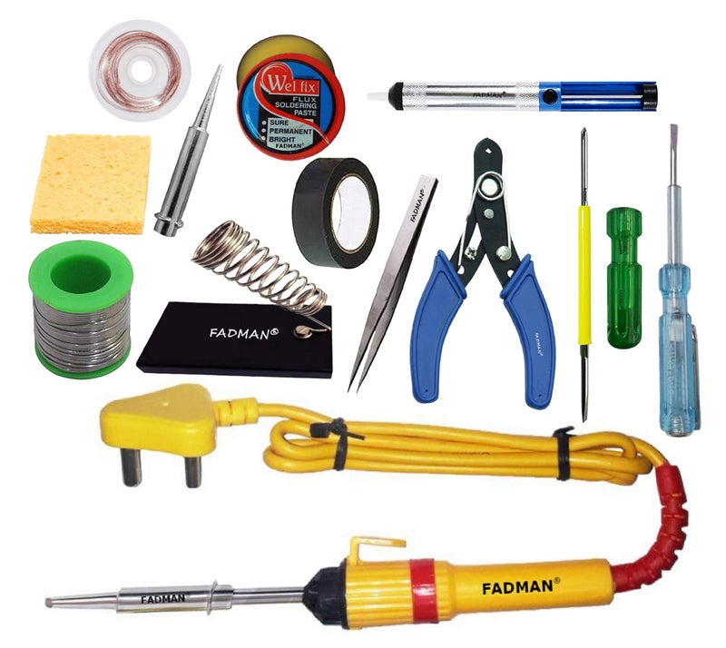 FADMAN BASIC KIT COMBO-13 SOLDERING IRON KIT | 25W SOLDERING IRON (YELLOW) | - Image 2