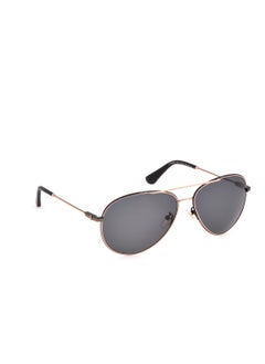 POLICE Men's Aviator Shape  Stainless steel Sunglasses SPLL11M590302 - Lens Size: 59 Mm - Rose Gold With Semi Matt Black  - Image 4