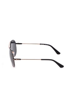 POLICE Men's Aviator Shape  Stainless steel Sunglasses SPLL11M590302 - Lens Size: 59 Mm - Rose Gold With Semi Matt Black  - Image 5