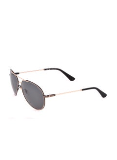 POLICE Men's Aviator Shape  Stainless steel Sunglasses SPLL11M590302 - Lens Size: 59 Mm - Rose Gold With Semi Matt Black  - Image 3