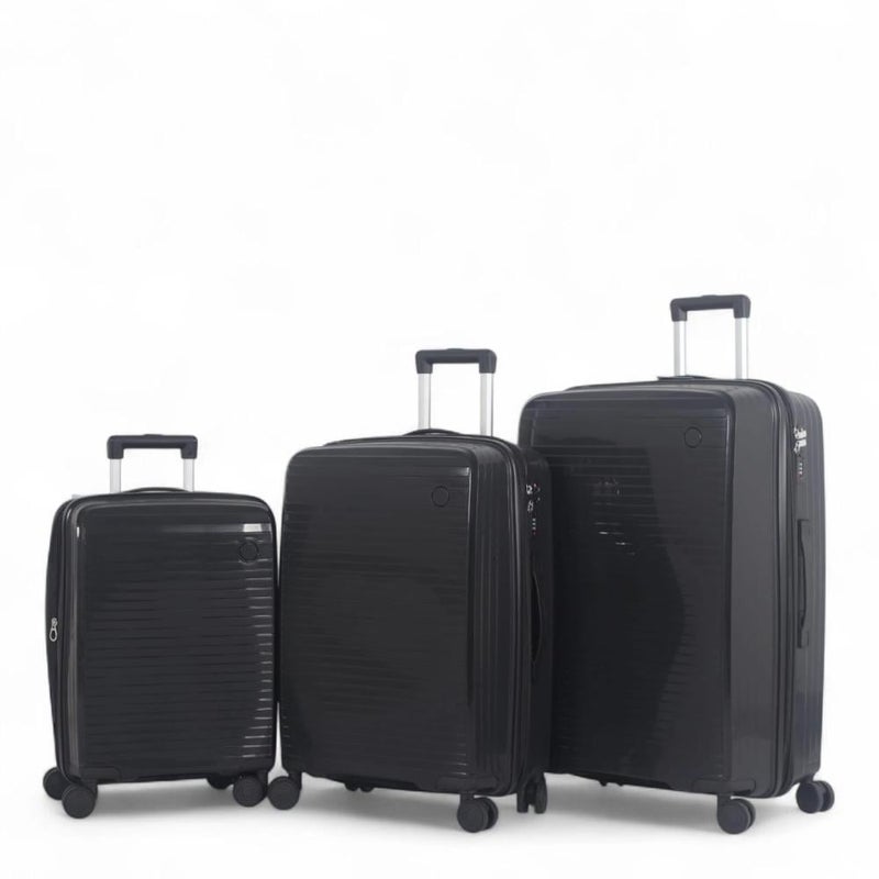 Aviator Luxury Complete Luggage Set - 3 Pieces in Shatterproof Polypropylene (Large Sizes and Superior Features) - Image 1