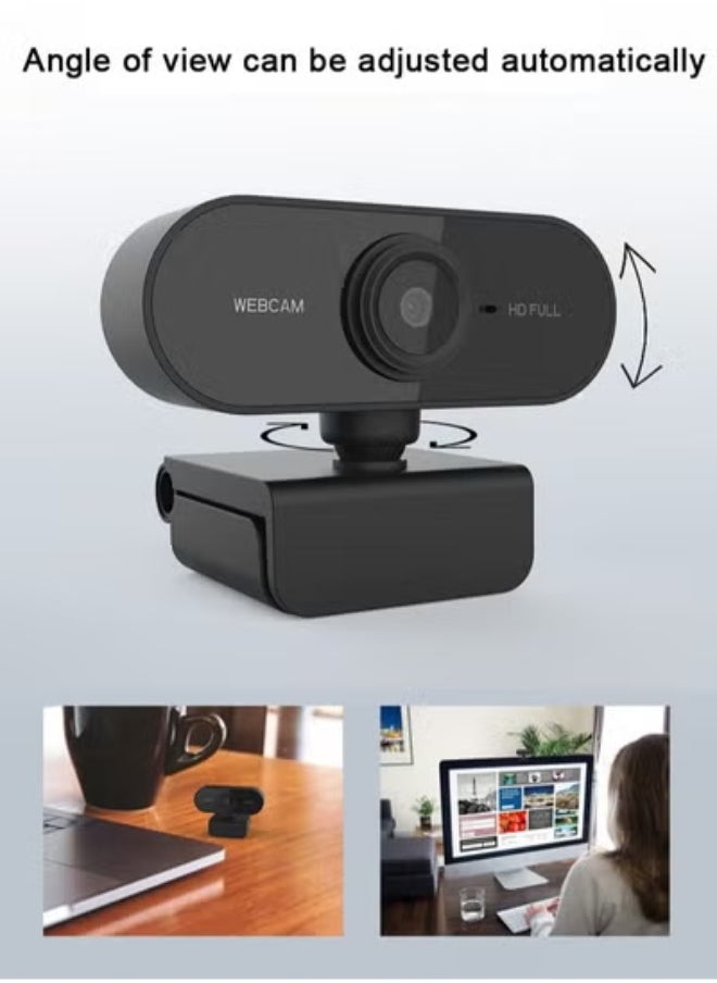 AROAQ - Full HD 1080P Webcams pc computer cameras with Built-in HD microphone Clip-on Digital Video webcam for Online Teaching Live Meet - Image 1