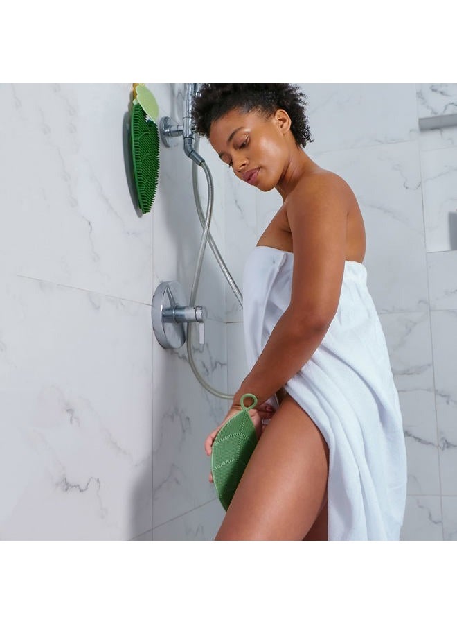 Daily Concepts Daily Leaves of Life Body Silicone Scrubber - The Silicone Bristles Exfoliate, Cleanse and Massage Your Chest, Shoulders, Arms, Legs and Back to Leave Your Skin Feeling Fresh, Clean and Smooth - Image 5