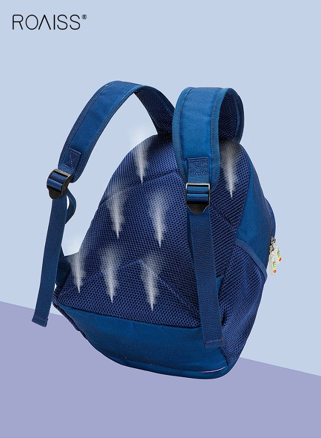 roaiss Boys Dinosaur Backpack with Adjustable Shoulder Straps, Fashion Cartoon School Bag, High-Capacity Waterproof Bookbags, Casual Daypack for Toddlers, Suitable for School, Excursion and Outdoor Activities, 30*15*24cm - Image 3