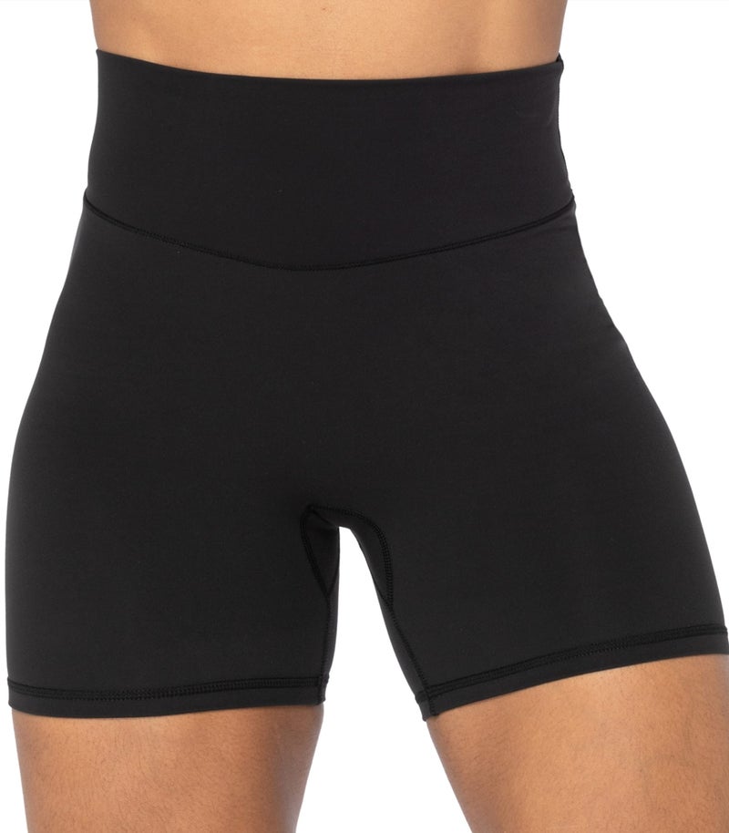 Sunzel No Front Seam High Waist Biker Shorts for Women, Squat Proof Yoga Workout Gym Bike Shorts 5" Inseam Ash Blue Small - Image 1