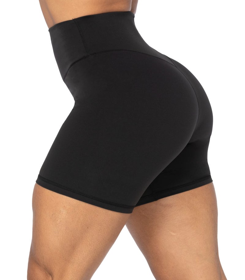 Sunzel No Front Seam High Waist Biker Shorts for Women, Squat Proof Yoga Workout Gym Bike Shorts 5" Inseam Ash Blue Small - Image 3