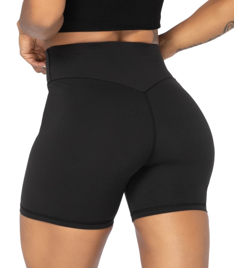 Sunzel No Front Seam High Waist Biker Shorts for Women, Squat Proof Yoga Workout Gym Bike Shorts 5" Inseam Ash Blue Small - Image 2