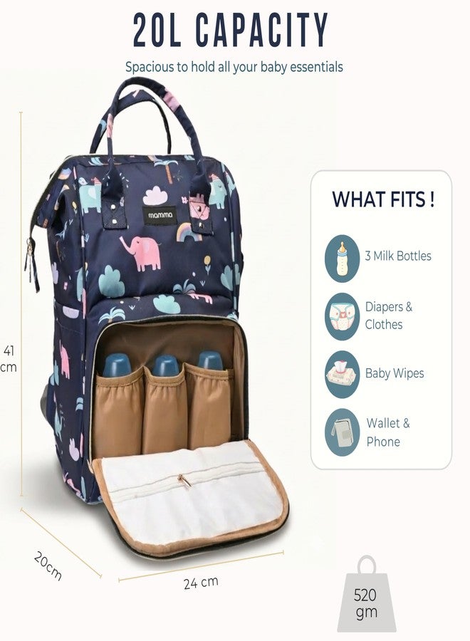 MAMMA Diaper Bag for Mothers for Travel, Baby Bag for Mother Travel, Hospital Bag for Delivery Women, Baby Diaper Bag for Mom, 12 Pockets Diaper Bags for Mothers with 9 Months Warranty - Image 2