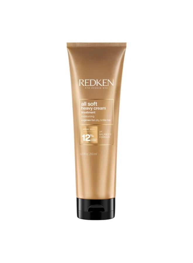 Redken All Soft Heavy Cream Treatment Dry, Brittle Hair 250ml - Image 1