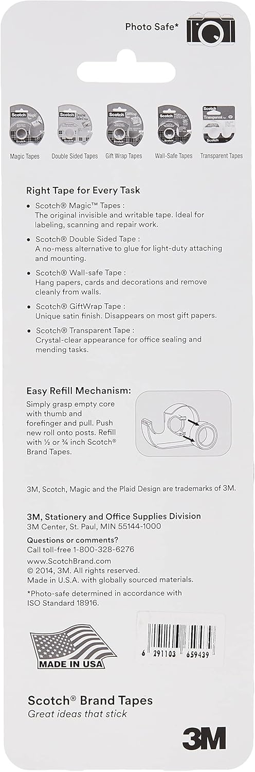 Scotch Tapes Promo 4 - Magic Tape, Transparent Tape, and Double-Sided Tape - 3 Dispensers/Pack - Image 2