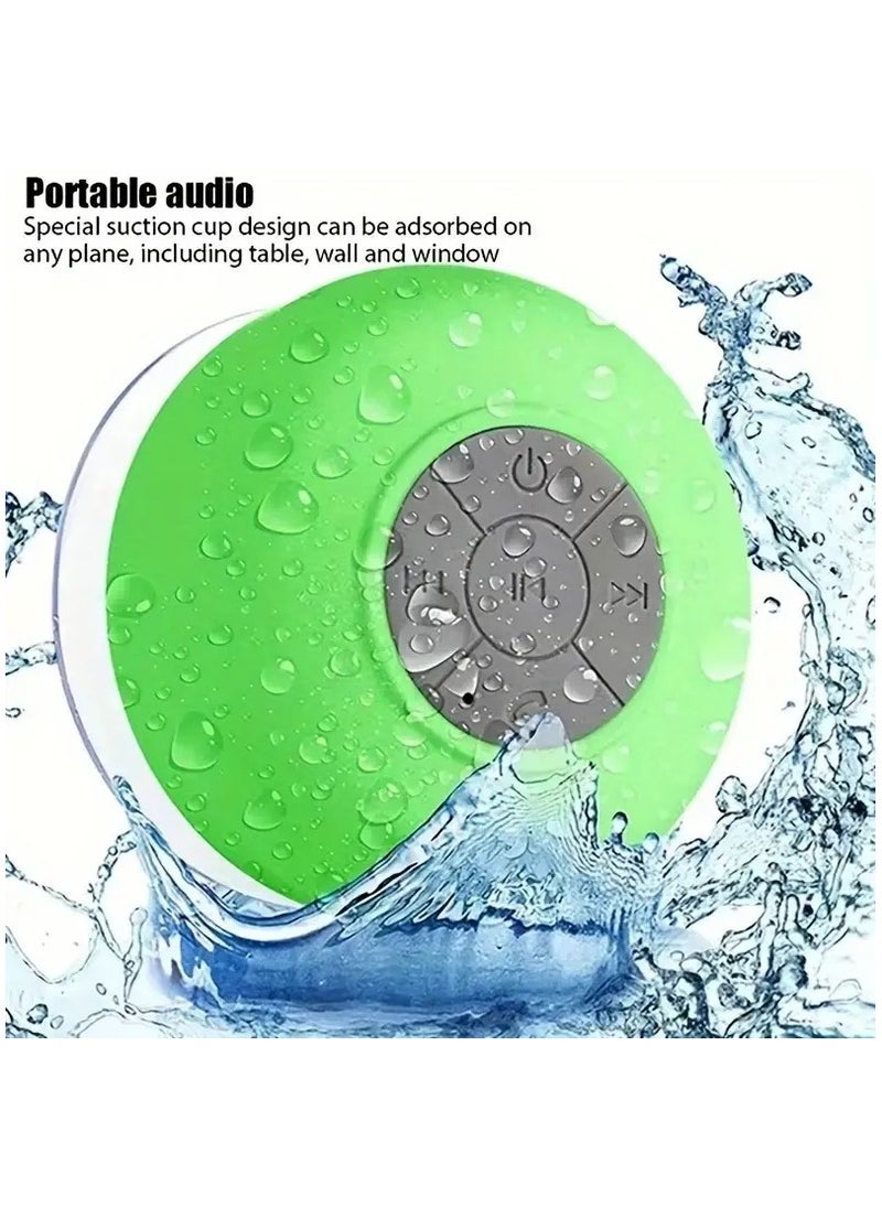 Generic - Waterproof Bluetooth Wireless Shower Speaker Mini Speakers Handsfree Portable Speakerphone with Built-in Mic and Suction Cup - Image 1
