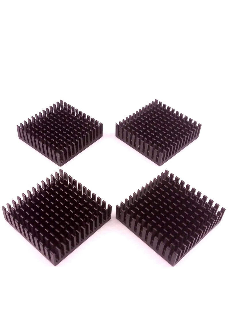 KASTWAVE 40mm Heatsink Kit 40x40x11mm + 3M 8810 Thermal Conductive Adhesive Tape, Cooler Heat Sink for Cooling 3D Printer Motor, TEC1-12706 Thermoelectric Peltier 40mmx40mmx11mm Black (10) - Image 5