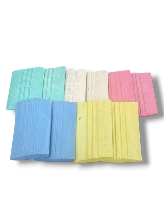 RIANZ Pack of 10 Pieces Smooth Tailor Chalk Markers Box for Perfect mark's on Fabrics. Ideal for Sewing, Boutique, Quilting, Alteration, Tailoring & Fashion Designing (Pack of 10 - Multi Color) - Image 1