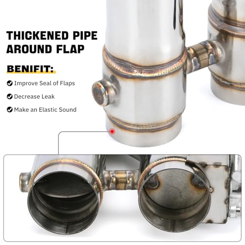 PQY Universal 2.5 Inch Stainless Steel Exhaust Pipe Kit - Image 3
