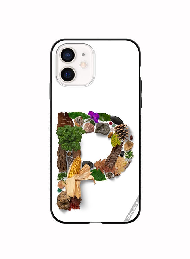 VR CREATIVE Protective Case Cover For Apple iPhone 11 Alphabet P Design Multicolour - Image 1