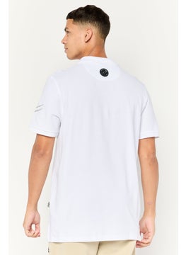 Plein Sport Men Sportswear Fit Short Sleeves Outdoor Polo Shirt, White  - Image 4