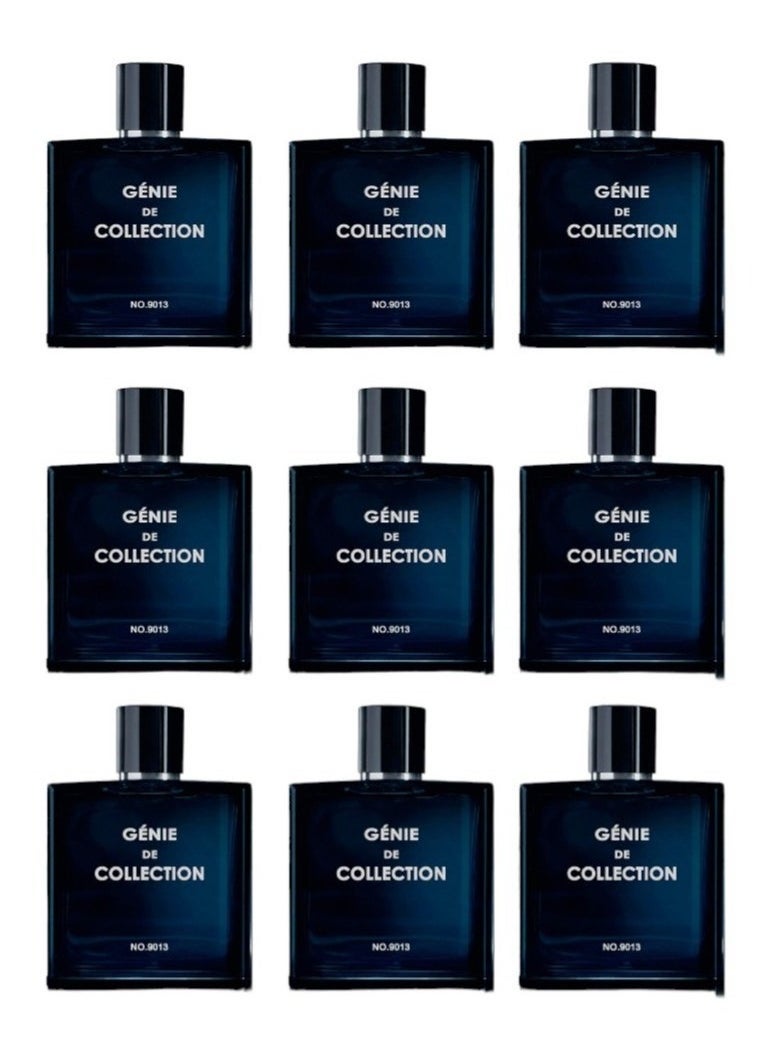 Genie Collection - Mini Blue Perfume Set for Men 25ml (9pcs) - Image 1