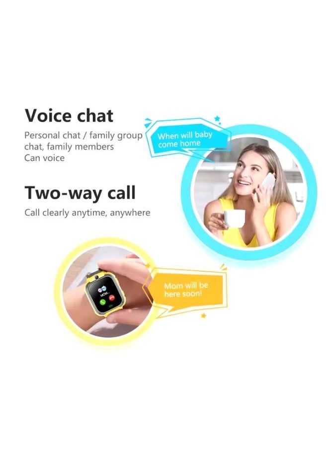 Nabi - Kids Smart Watch Phone Music Smart Wrist Watch for 3-12 Year Old Boys Girls with Camera Sim Card Slot Touch Screen Game Watch Outdoor Activities Toys Childrens Day Gift - Image 1