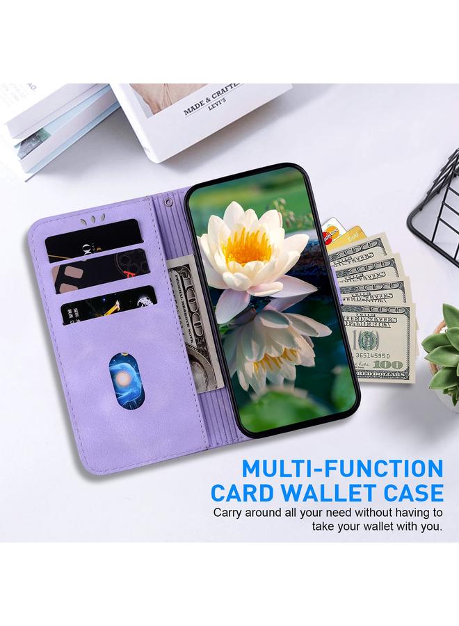 S-TOP Case For Samsung Galaxy S22 Ultra 5G Lotus Embossed Leather Phone Case - Image 4