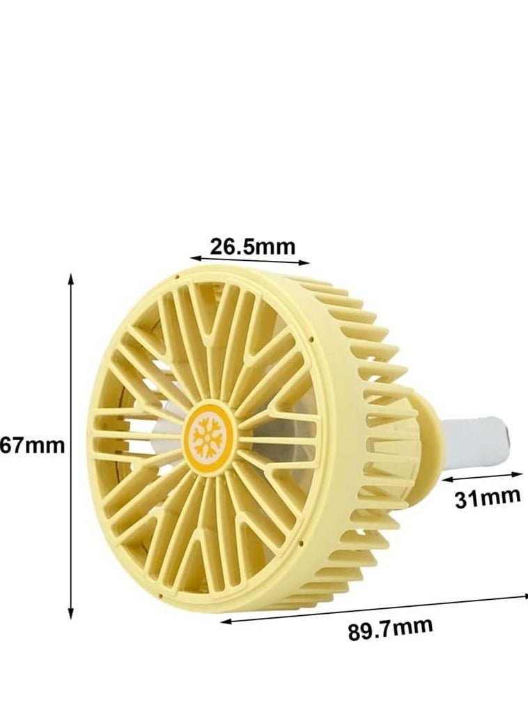 Generic - Mini car fan with USB slot clip mount - Image 1