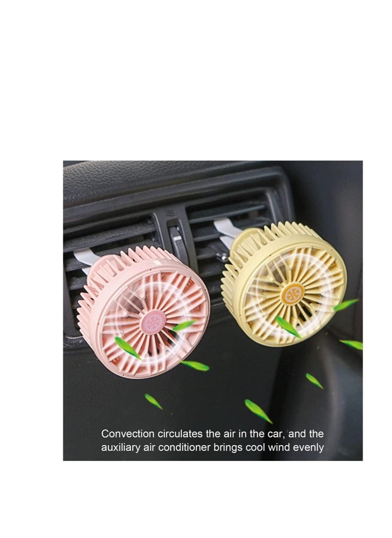 Generic - Mini car fan with USB slot clip mount - Image 1