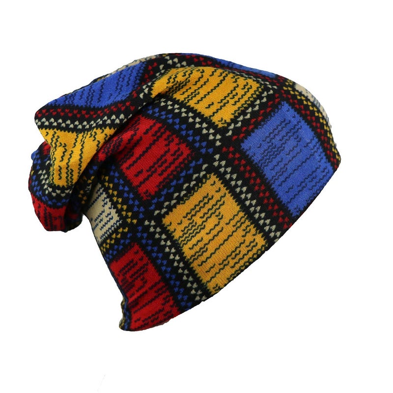 iSWEVEN Cotton Slouchy Beanie and Skull Cap for Summer, Winter, Autumn & Spring Season, Can be Used as a Helmet Cap Too - Free Size (7039A, Multicolor) - Image 5