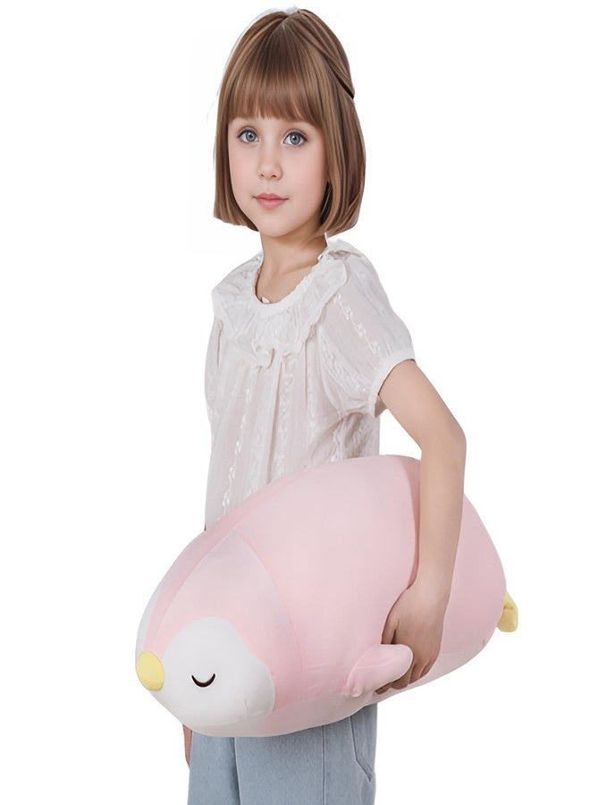 FFxiong 22" Pink Penguin Stuffed Animal Large Plush Toy Cute Soft Body Pillow Big Penguin Plushies Doll Gift for Kids Girl Boy Birthday Valentines - Image 4