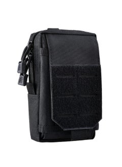 Tactical Molle Pouch, 2 Pcs Multipurpose Tactical Mobile Phone Belt Holster Smartphone Holder Utility EDC Waist Pack Gadget Tool Organizer IFAK Bag