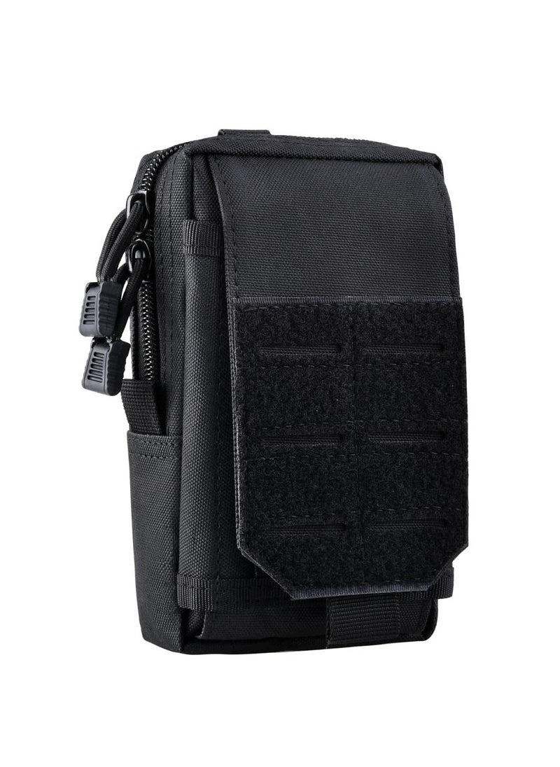 SYOSI - Tactical Molle Pouch, 2 Pcs Multipurpose Tactical Mobile Phone Belt Holster Smartphone Holder Utility EDC Waist Pack Gadget Tool Organizer IFAK Bag - Image 1