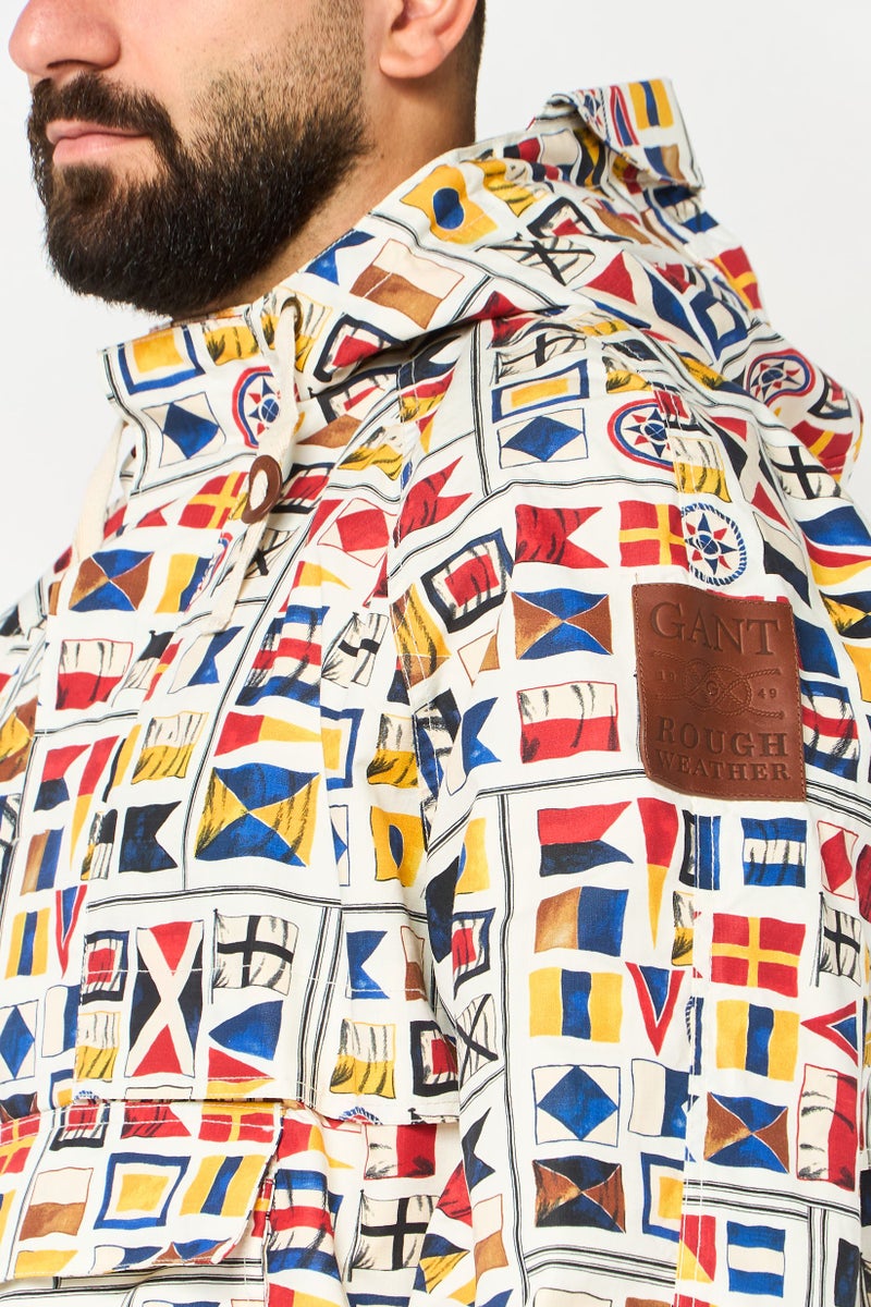 GANT Men Allover Print Parka Jacket, Multicolor - Image 2