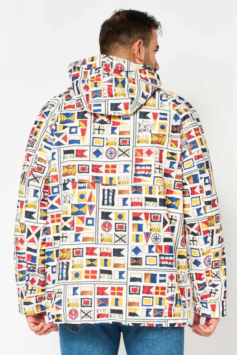 GANT Men Allover Print Parka Jacket, Multicolor - Image 4