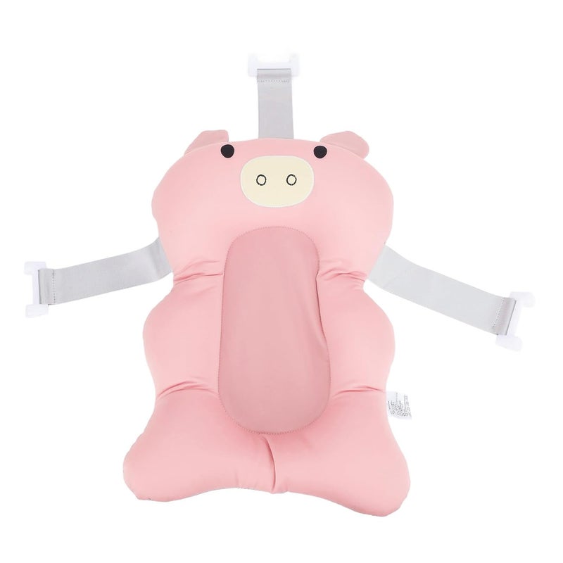 klarako Baby Bath Pad,Baby Bath Tub Seat Cushion,Soft Comfortable Baby Sink Bath Cushion Bathtub Floating Support Pillow for Babies Infants (Pink) - Image 1