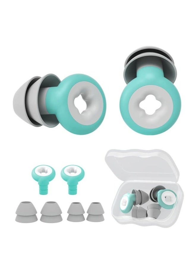 Generic Ear Plugs for Noise Reduction, Super Soft, Reusable Hearing Protection in Flexible Silicone for Sleep, Noise Sensitivity and Flights, 35dB Noise Cancelling  - Image 1