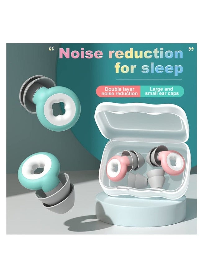Generic Ear Plugs for Noise Reduction, Super Soft, Reusable Hearing Protection in Flexible Silicone for Sleep, Noise Sensitivity and Flights, 35dB Noise Cancelling  - Image 2