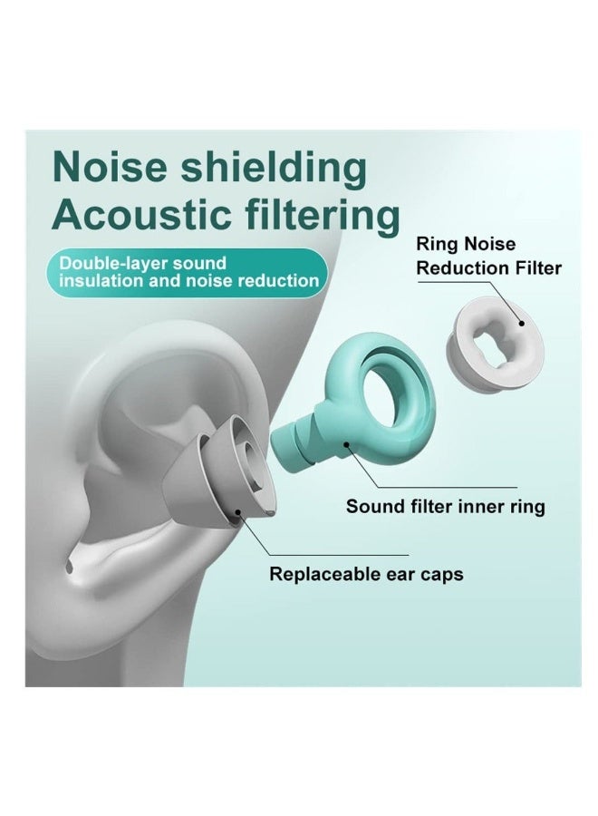 Generic Ear Plugs for Noise Reduction, Super Soft, Reusable Hearing Protection in Flexible Silicone for Sleep, Noise Sensitivity and Flights, 35dB Noise Cancelling  - Image 3